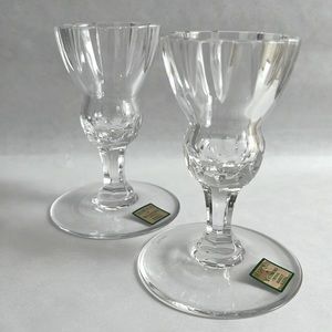 Pair (2) Waterford Marquis Handmade Handcut Crystal Candlestick Holders Vintage